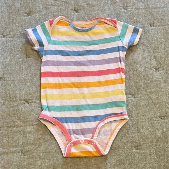 Set of 4 Striped Onesies 18M - Picture 4 of 5